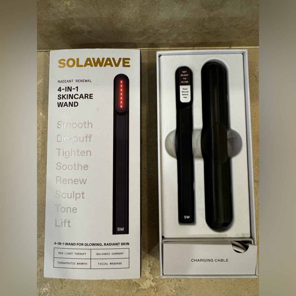 BNIB SOLAWAVE 4-in-1 Skincare Wand